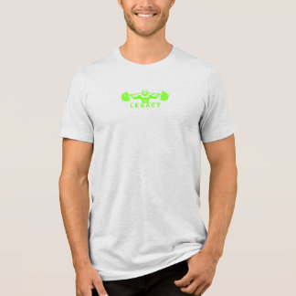 Legacy Minimalistisch Gym Design – Neon Groen Fitn Tri-Blend Shirt