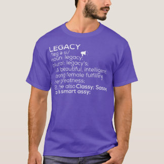 Legacy naam Legacy Definitie Legacy Vrouw naam L T-shirt