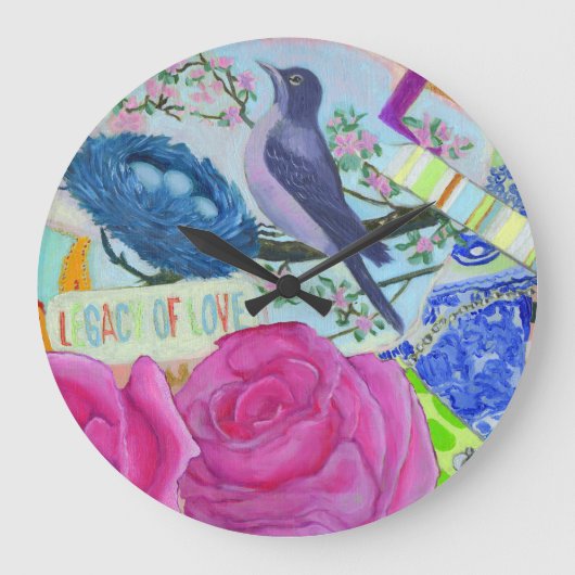 Legacy of Love Wall Clock - Interior Design - Gift Grote Klok (Voorkant)