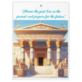 Legacy of the Pharaohs - 4D-anime hiërogliefen Klembord (Achterkant)