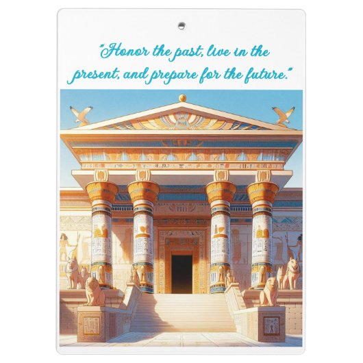 Legacy of the Pharaohs - 4D-anime hiërogliefen Klembord (Achterkant)