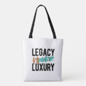 Legacy Over Luxury | Tote Bag (Achterkant)