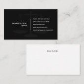 Legal Adviser Scale of Justice Black Visitekaartje (Voorkant / Achterkant)