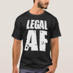 Legal AF Funny 21st Birthday Celebration Party T-shirt<br><div class="desc">Legal AF Funny 21st Birthday Celebration Party .swg, cool, grappig, geek, hipster, adgpc, alcohol, kunst, schattig, design, dokter die, oog, gezicht, grafisch, minimaal, modern, muziek, piramide, satire, science fiction, simpel, zomer, tardis, televisie, driehoek, wit, vrouwen, abstract, abstractie, allemaal kijkend, aloog, allijn ingeye, aap, asian food, geweldige, bier, zwart, baas, bulldog,...</div>