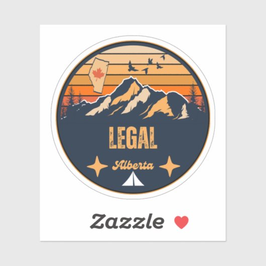 Legal, Alberta Sticker (Vel)