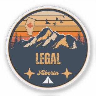 Legal, Alberta Sticker