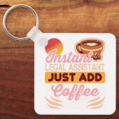 Legal Assistant Coffee Keychain Gift (Voorkant)