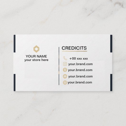 Legal Consulting Business Card Visitekaartje (Achterkant)