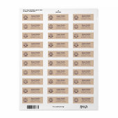 Legal Justice Return Address Labels (Full Sheet)
