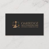 Legal Law Office Firm Attorney  Visitekaartje (Voorkant)