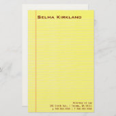 Legal Pad Briefpapier (Voorkant / Achterkant)