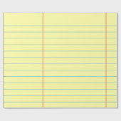 Legal Pad Patroon Cadeaupapier (Vlak)