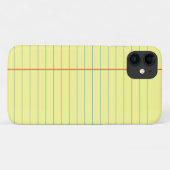 Legal Pad Patroon Case-Mate iPhone Case (Achterkant (horizontaal))