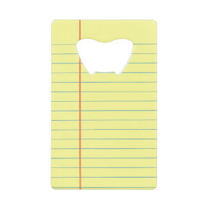 Legal Pad Patroon Creditkaart Flessenopener