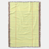 Legal Pad Patroon Deken (Voorkant Verticaal)