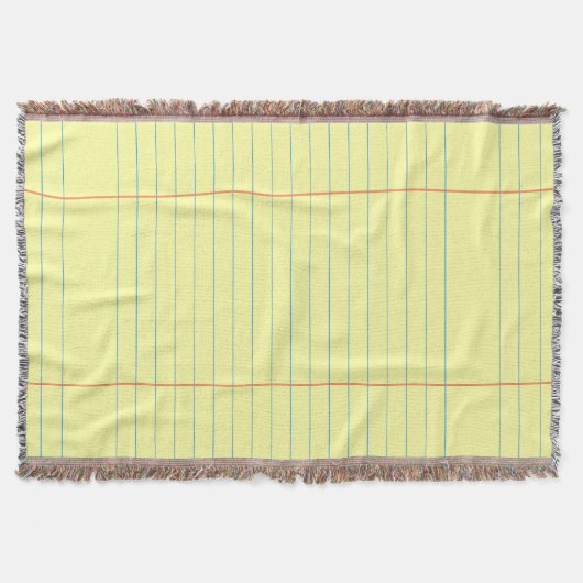 Legal Pad Patroon Deken (Voorkant)