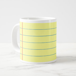 Legal Pad Patroon Grote Koffiekop