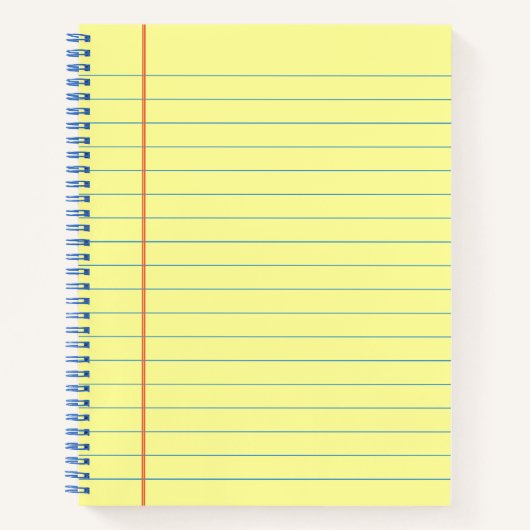 Legal Pad Patroon Notitieboek (Voorkant)