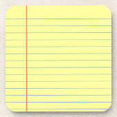 Legal Pad Patroon Onderzetter (Voorkant)