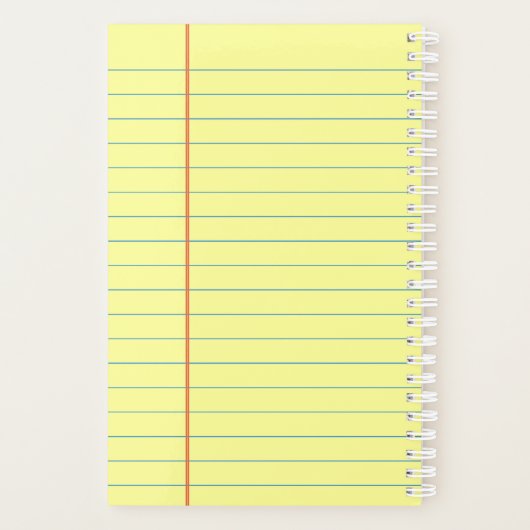 Legal Pad Patroon Planner (Achterkant)