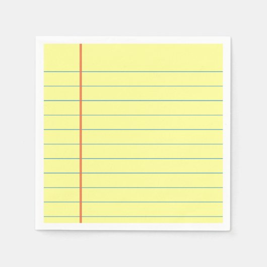 Legal Pad Patroon Servet (Voorkant)