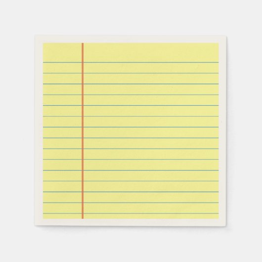 Legal Pad Patroon Servetten (Voorkant)