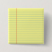 Legal Pad Patroon Vierkante Button 5,1 Cm (Voorkant)