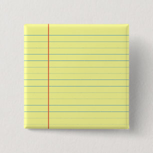 Legal Pad Patroon Vierkante Button 5,1 Cm