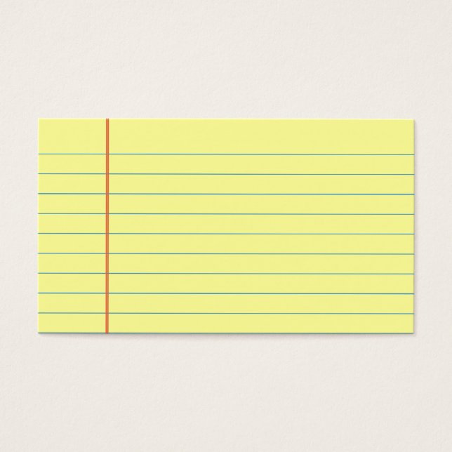 Legal Pad Patroon Visitekaartje (Voorkant)