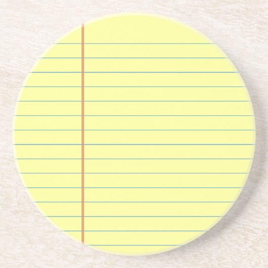 Legal Pad Patroon Zandsteen Onderzetter (Voorkant)