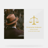 Legal Professional Graduation Party Acryl Bord (Voorkant)