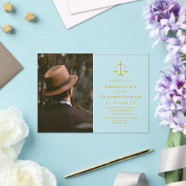 Legal Professional Graduation Party Acryl Uitnodigingen