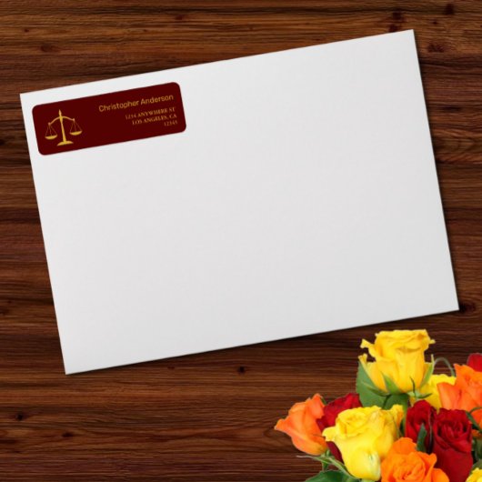 Legal Professional Graduation Party Return Address Etiket
