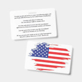 Legal Rights And Privileges Card Badge (Voor- en achterkant)