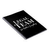 Legal Team - We Readline Everithing Notitieboek (Rechterzijde)