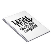 Legal Team – We Redline Everything Notitieboek (Rechterzijde)