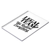 Legal Team – We Redline Everything Notitieboek (Linkerzijde)