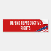 Legale abortus ter verdediging van reproductieve r bumpersticker (Voorkant)