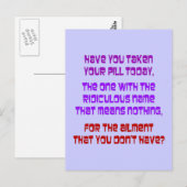 legale drugs briefkaart (Voorkant / Achterkant)