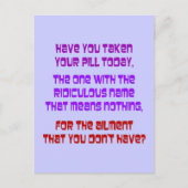 legale drugs briefkaart (Voorkant)