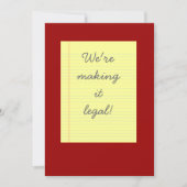 Legale trouwerij kaart (Voorkant)