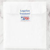 Legaliseer Freedom RLC-stickers Vierkante Sticker (Tas)