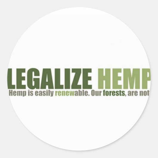 Legaliseer hennep Sticker (Voorkant)