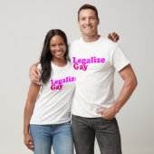 legaliseer homo roze magenta t-shirt (Unisex)