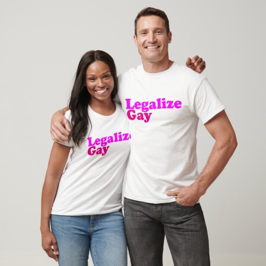 legaliseer homo roze magenta t-shirt (Unisex)