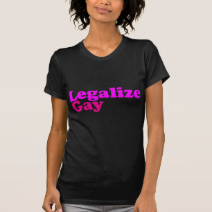 legaliseer homo roze magenta t-shirt
