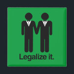 LEGALISEER HOMOHUWELIJKEN MAGNEET<br><div class="desc">GLBT-SHIRTEN Als het leven een T-shirt was, zou het een gay zijn! Doorblader meer dan 1.000 Humor GLBT, Pride, Gelijkheid, Slang, & de Design van het huwelijk. De meest unieke homoseksuele, Lesbische bi, Trans, Queer en Intersexed Apparel op het web. Alles van GAY tot Z @ www.GlbtShirts.com VINDEN ONS OP:...</div>