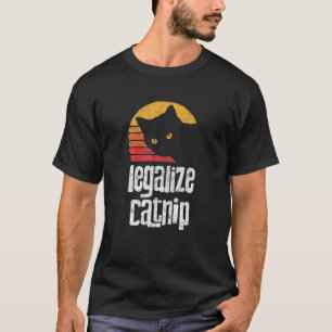 Legaliseer Katnip Retro Stijl 80 S Kat Cute Vinta T-shirt