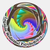 Legaliseer medicinale psychedelica Sticker (Voorkant)