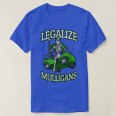 Legaliseer Mulligans Grappige Golfkar Skeleton Gol T-shirt (Design voorkant)